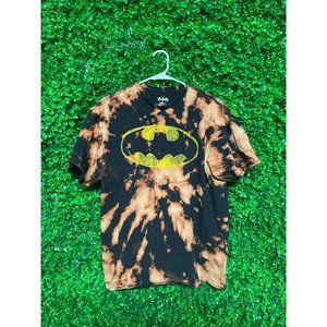 Vintage Acid Wash Batman Logo T-shirt, Adult Mens XL & 3XL, Reworked apparel